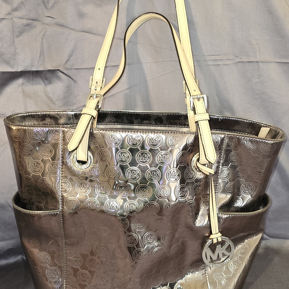 Michael Kors Silver Tote Bag